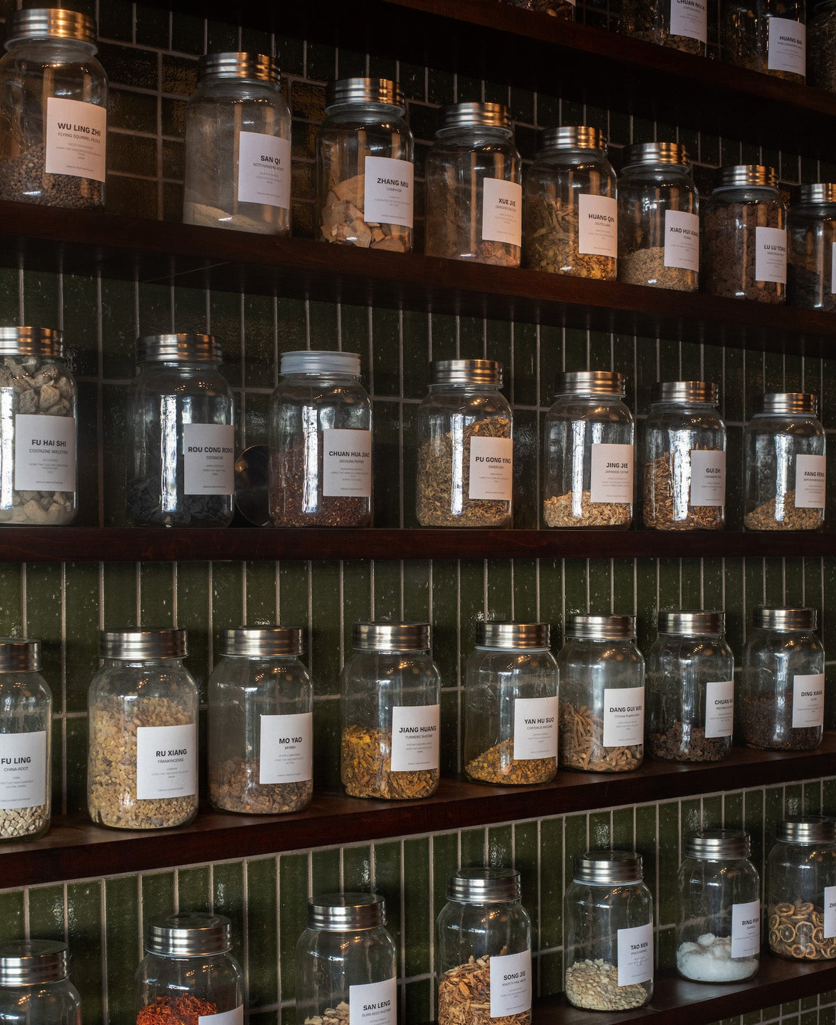 The Herb Wall at Dragon Hemp