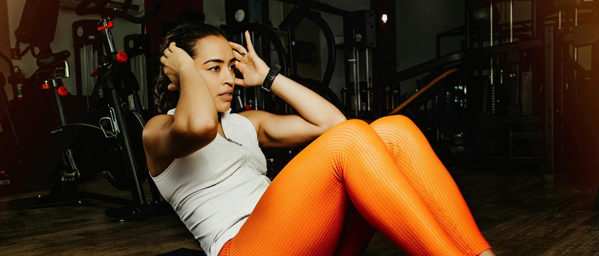 a woman working out with thc