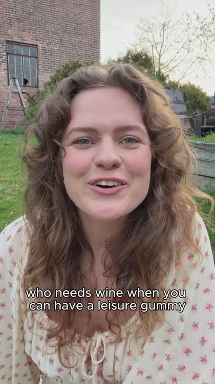 Practitioner discussing Leisure Gummies as alternative to alcohol for relaxation